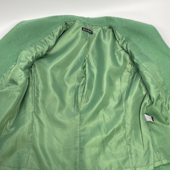 Alexander Bartlett Green Wool Open Front Blazer Sweater Medium - Picture 7 of 7